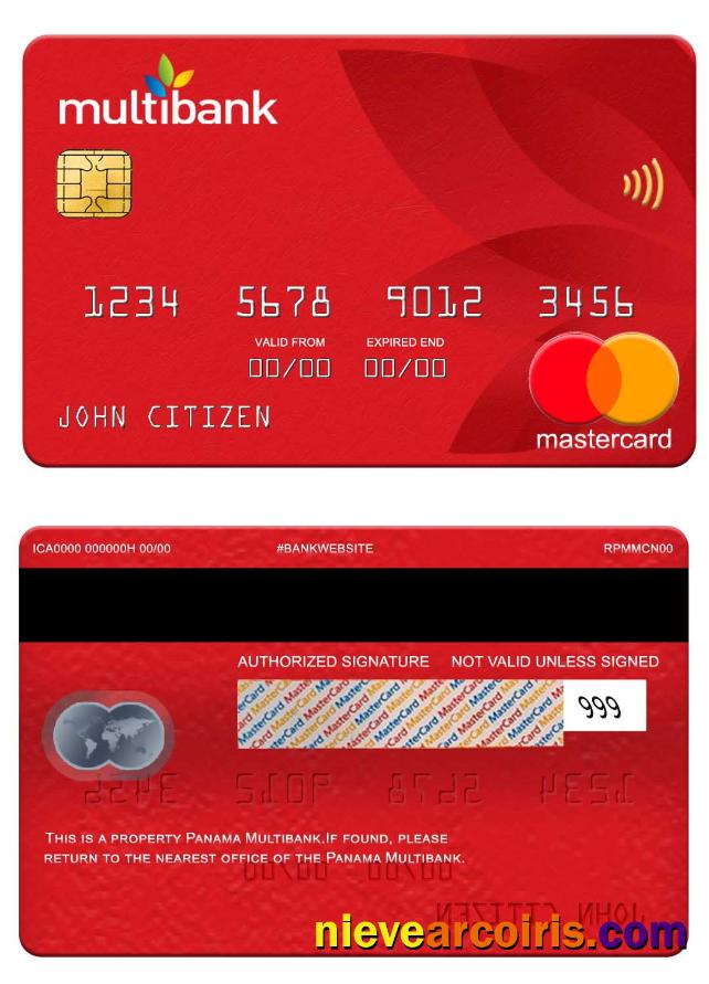 Panama Multibank mastercard